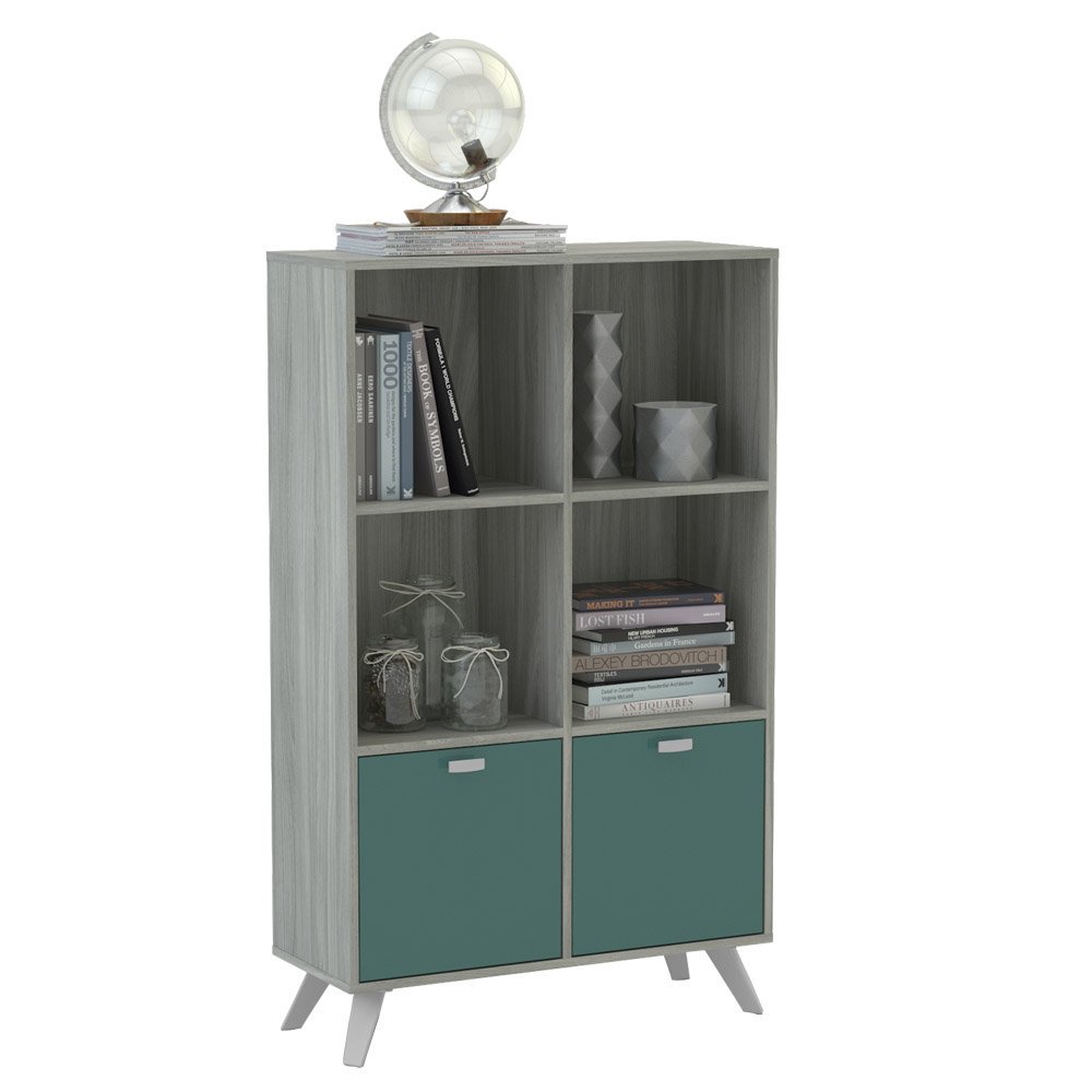POLITORNO ARCTIC/TRUQUOISE PRETO BOOKS CABINET-0