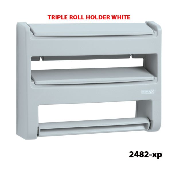 RIMAX TRIPLE ROLL HOLDER WHITE-0