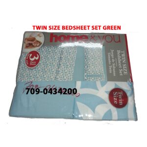 TWIN SIZE BEDSHEET GREEN-0