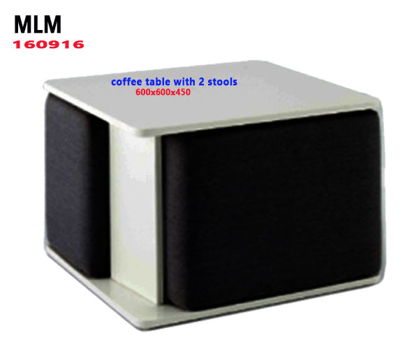 MLM COFFEE TABLE with 2 STOOLS-0