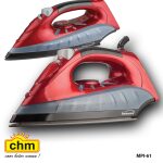 BRENTWOOD NON STICK STOOM STRIJKIJZER ROOD-0