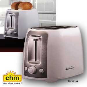 BRENTWOOD COOL TOUCH 2 SLICE EXTRA WIDE SLOT TOASTER WHITE-0
