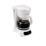 CONTINENTAL ELECTRIC COFFEE MAKER, WHITE 4 CUP -0