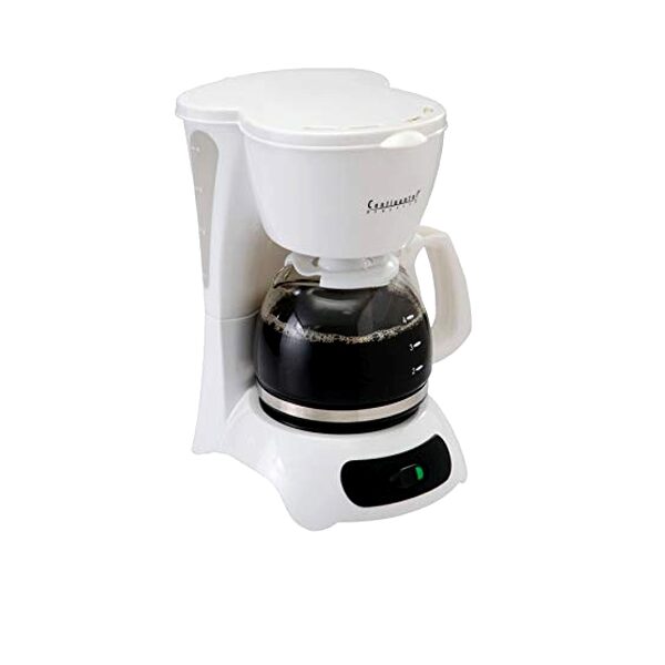 CONTINENTAL ELECTRIC COFFEE MAKER, WHITE 4 CUP -0