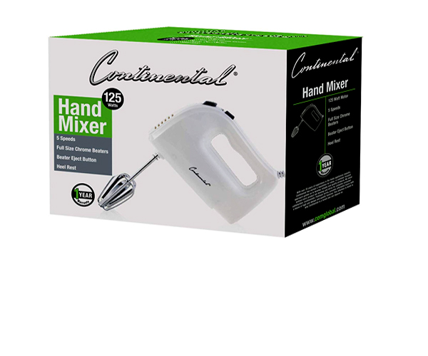 CONTINENTAL HAND MIXER WIT 5 SPEED-4693 CONTINENTAL HAND MIXER WIT 5 SPEED-4693