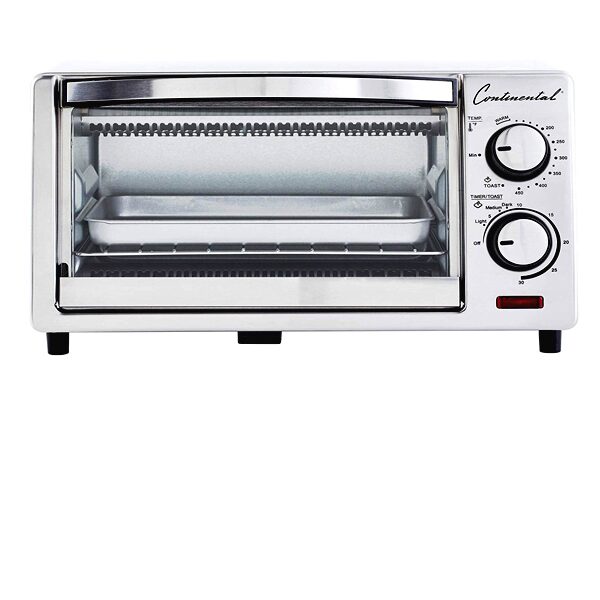 CONTINENTAL ELECTRIC TOASTER OVEN, 4-SLICE , WHITE-0