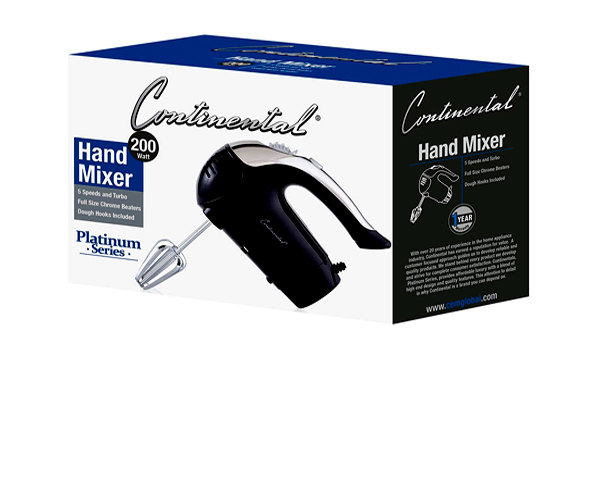CONTINENTAL HAND MIXER 5 SPEED-4695 CONTINENTAL HAND MIXER 5 SPEED-4695