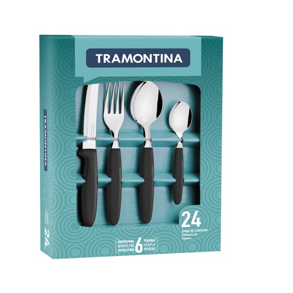 TRAMONTINA TABLEWARE SET 24PCS-0