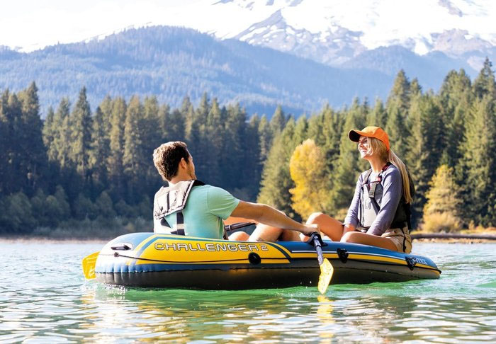 INTEX CHALLENGER 2 BOAT SET-0