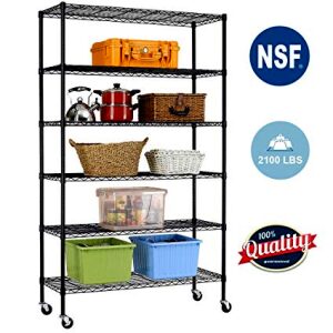 NSF COMMERCIAL GRADE SHELVING 6 TIER SHELF-0