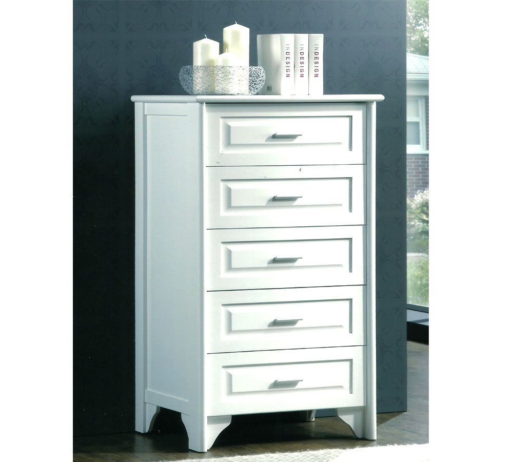 HOME BEST 5 LADEN KAST CHEST OF DRAWER WIT -0
