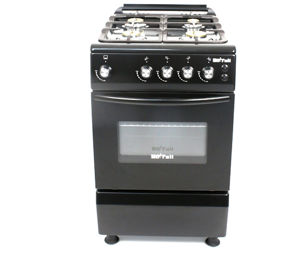 BOTRALI 4 BRANDERS GASFORNUIS ZWART 20INCH-0