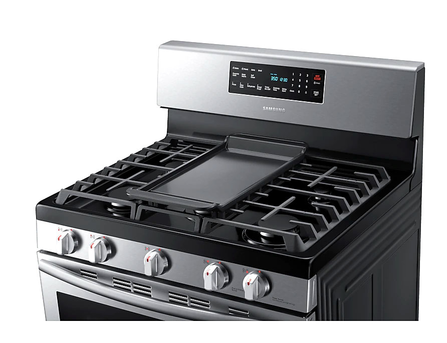 SAMSUNG 5 BRANDERS GASFORNUIS 5.8CU.FT -8211 SAMSUNG 5 BRANDERS GASFORNUIS 5.8CU.FT -8211