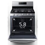SAMSUNG 5 BRANDERS GASFORNUIS 5.8CU.FT -0
