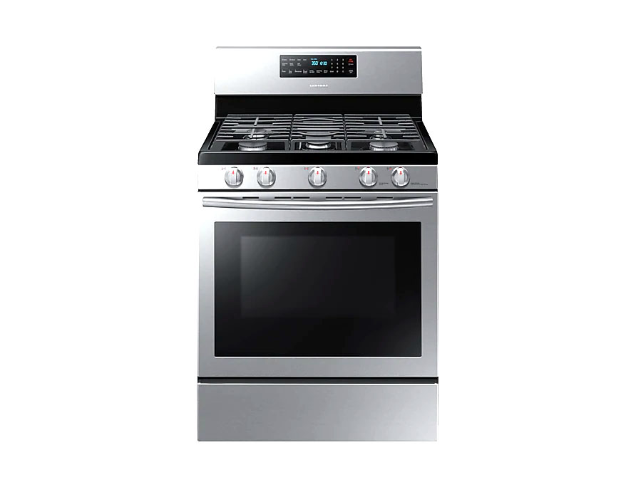 SAMSUNG 5 BRANDERS GASFORNUIS 5.8CU.FT -8208 SAMSUNG 5 BRANDERS GASFORNUIS 5.8CU.FT -8208