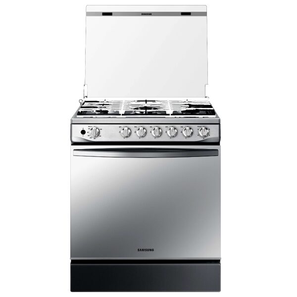 SAMSUNG 5 BRANDERS GASFORNUIS ZILVER 30INCH 5.2CU.FT-0