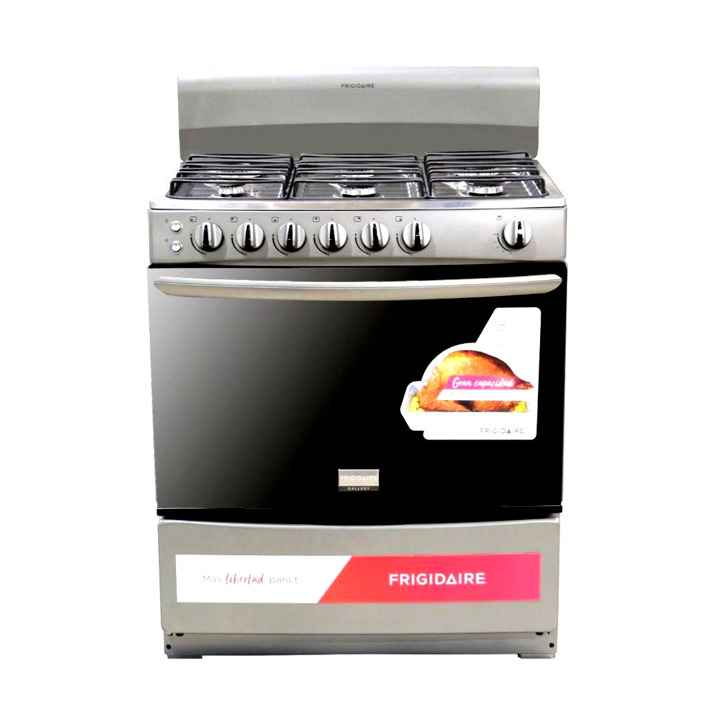 FRIGIDAIRE VRIJSTAANDE ROESTVRIJSTAAL GASFORNUIS 30INCH-0