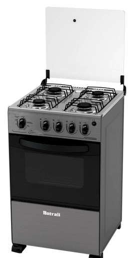 BOTRALI 4 BRANDERS ROESTVRIJSTAAL GASFORNUIS 20INCH -0