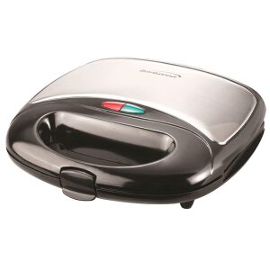 BRENTWOOD NON STICK DUAL WAFFLE MAKER ZWART-ZILVER-0