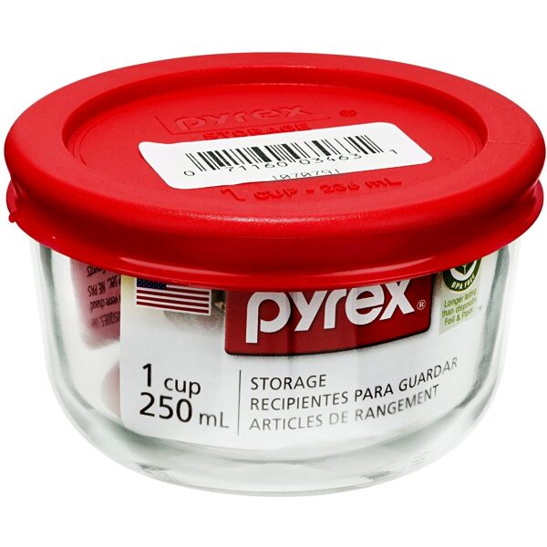 PYREX 1 CUP ROUND STORAGE CONTAINER -0