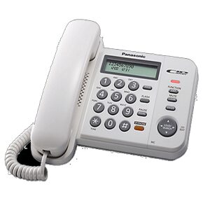 PANASONIC TAFEL TELEFOON MET KABEL WIT MET LCD SCHERM EN ID-0