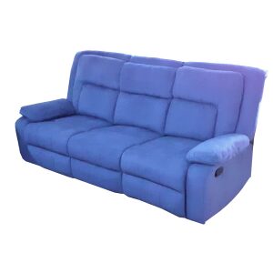 WARREN RECLINER FABRIC COBALT BLUE SOFA 3 ZIT-0