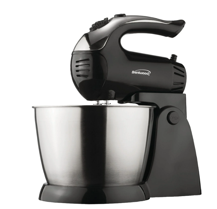 BRENTWOOD 5 SNELHEDEN + TURBO STAANDE MIXER ZWART