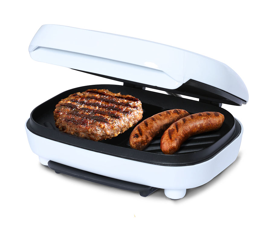 BRENTWOOD ELEKTRISCHE CONTACTGRILL 750W WIT