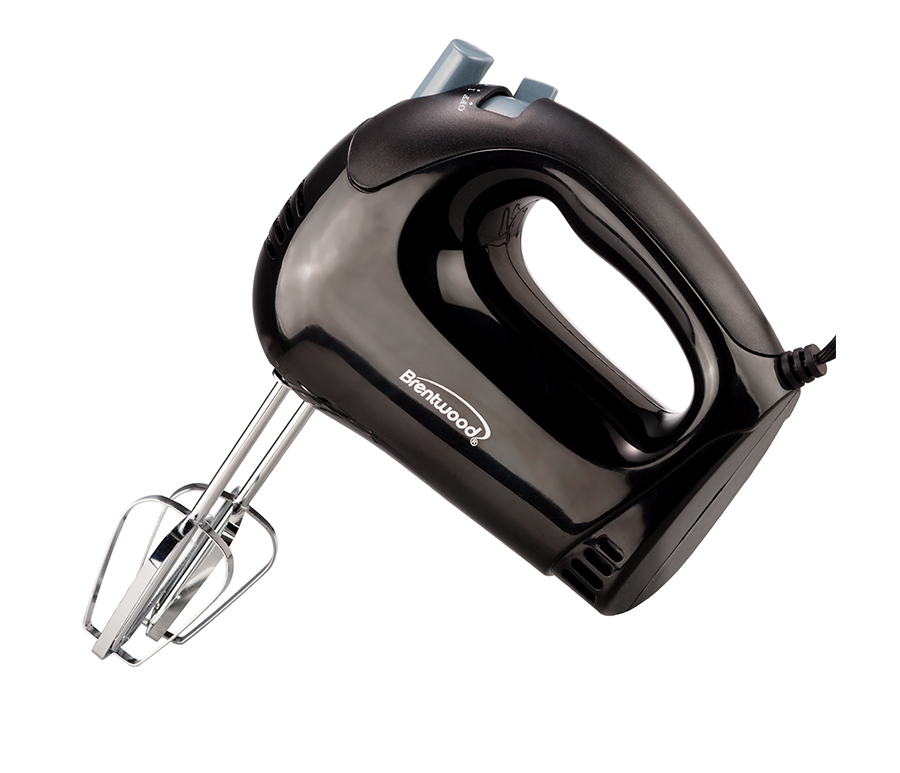 BRENTWOOD LIGHTWEIGHT 5-SNELHEDEN ELECTRISCHE HANDMIXER ZWART