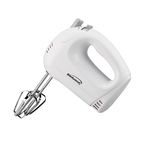 BRENTWOOD LIGHTWEIGHT ELECTRISCHE HANDMIXER 5 SNELHEDEN WIT