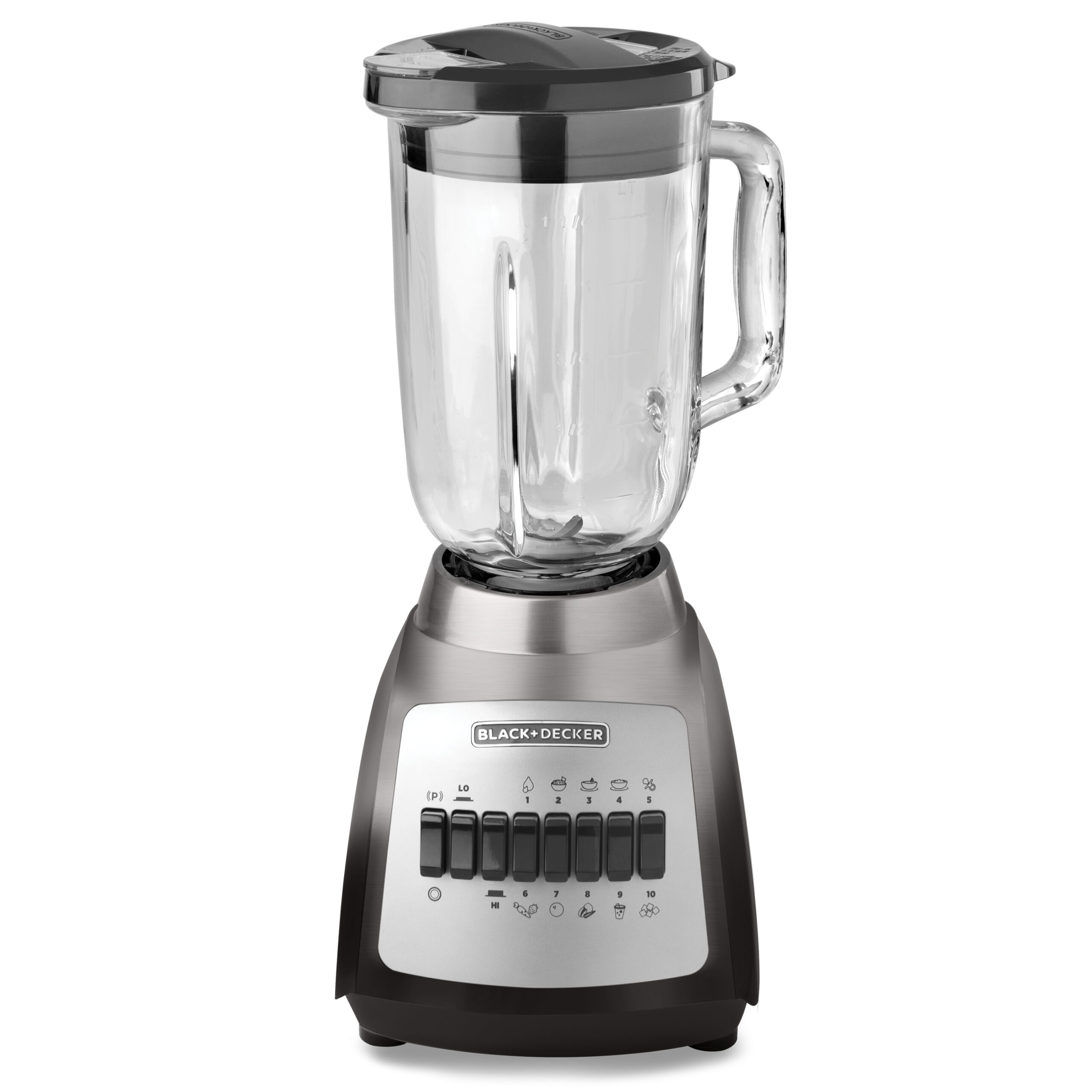 BLACK & DECKER 10 SNELHEDEN BLENDER MET GLAS BEKER
