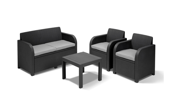 ALLIBERT GEORGIA SET GRAPH+CUS COOL GREY 004 HT 8711245128115