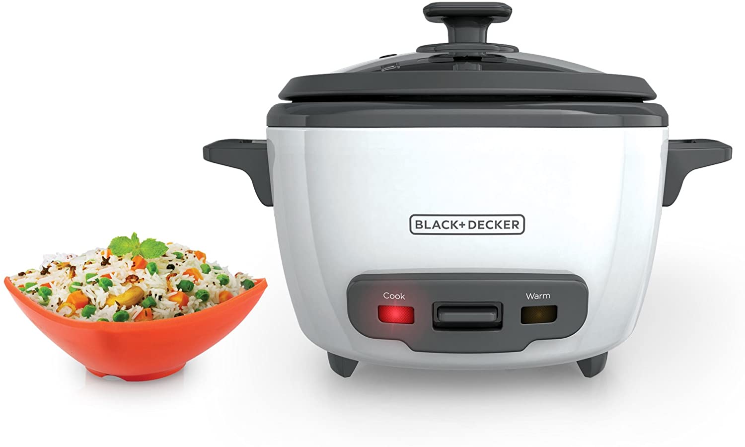 BLACK & DECKER RIJSTKOKER WIT 14 CUPS