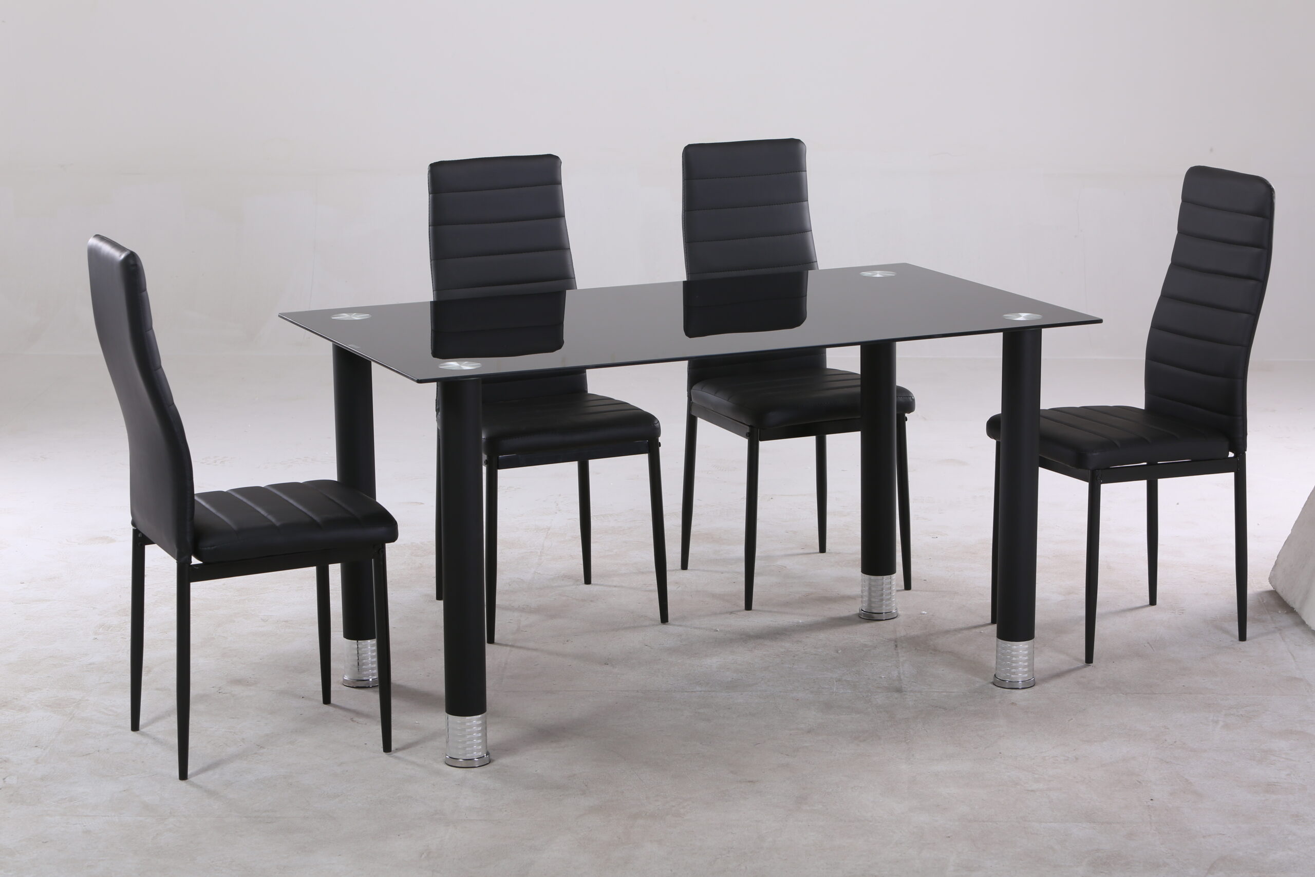 AVATAR EET TAFEL 1.2M ZWART ZONDER STOELEN