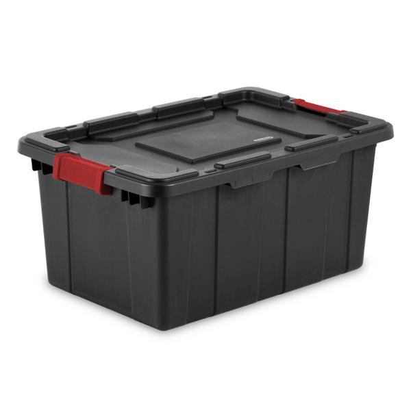 STERILTE 15 GALLON INDUTRIEELE OPBERGBAK/BOX ZWART