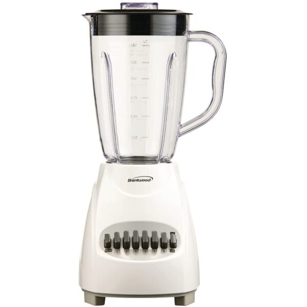 BRENTWOOD 12-SPEED + PULS BLENDER, WIT