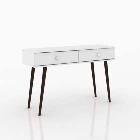 MOVELBENTO ZIJTAFEL MET 2 LADEN WIT