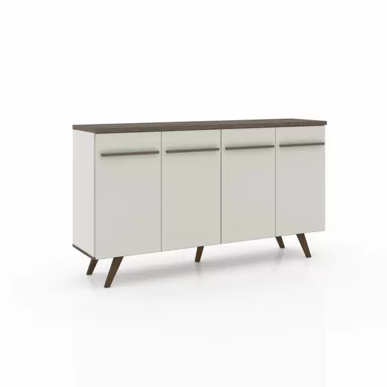 MOVELBENTO BUFFET OPBERGKAST MET 4 DEUREN WIT/RUSTIEK