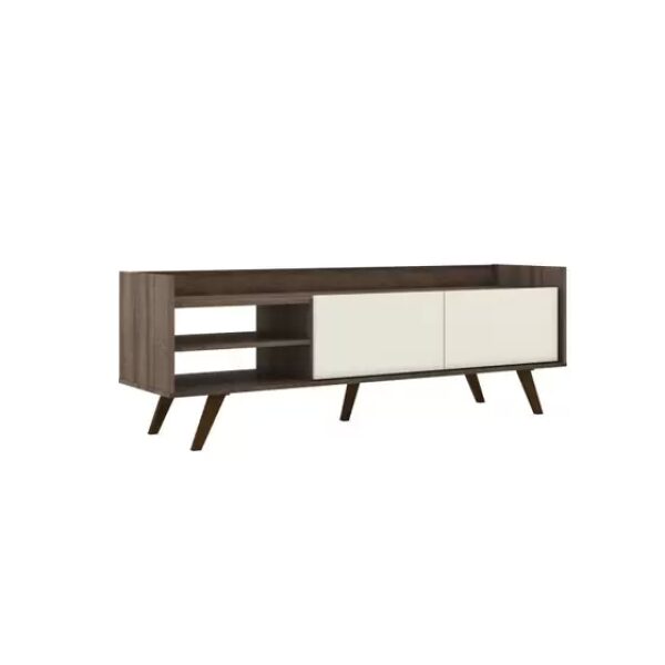 MOVELBENTO RETRO TV TAFEL  "50" MET 2 SIDES EN 2 NISSEN  RUSTIEK EN WIT