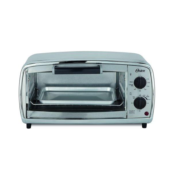 OSTER 4 SLICE TOASTER OVEN ROESTVRIJSTAAL