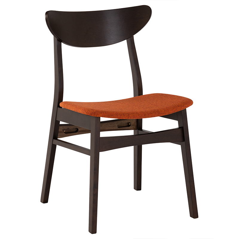 AUDREY EETKAMERSTOEL 117 DARK CHESTNUT/6001 RUSSET