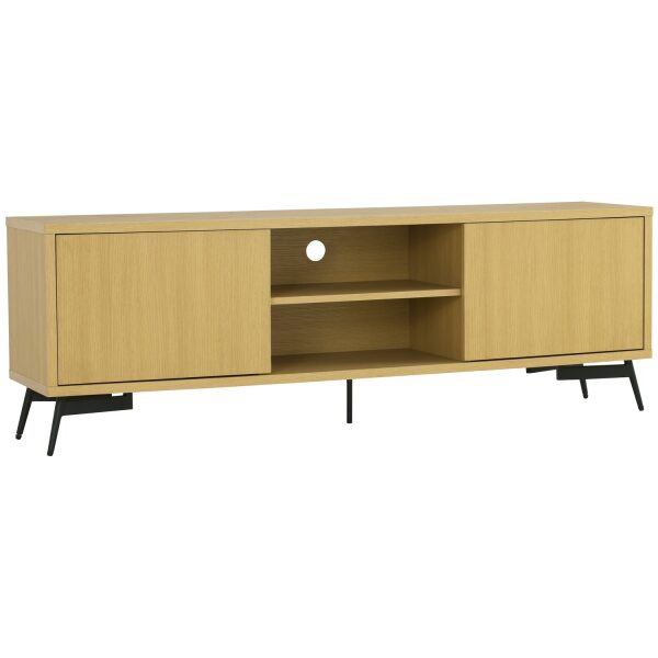 PONTO 1.78M TV CABINET 802 MT BLK EPX/173 OAK