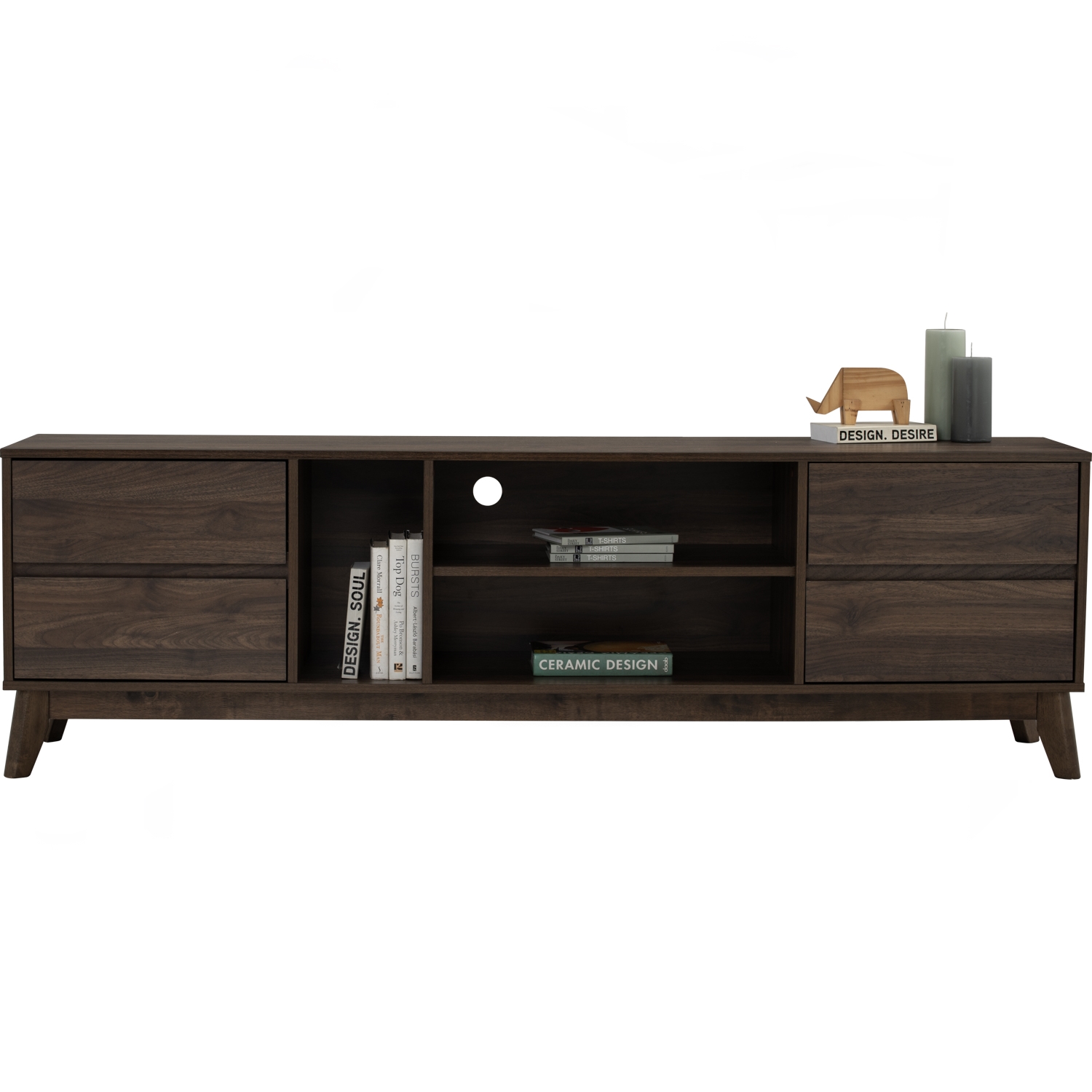 HIRADO TV-KAST 1.8M 109 CACAO/170 WALNOOT