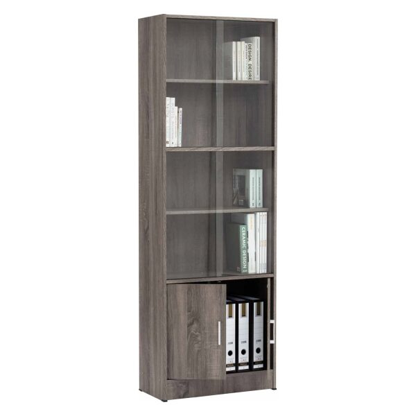 ECO ARCHIEFKAST MET GLAS SONOMA DARK