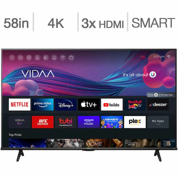 58A6KV HISENSE 58" UHD VIDAA SMART TV