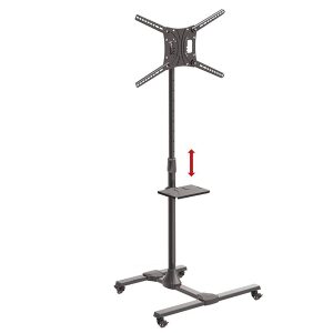 SW411H BARKAN TV BRACKET TILT CART WITH SHELF 13"-83"