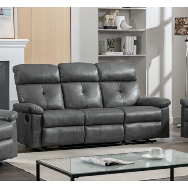 MLM-111052/3RR/PB-41/DARK GREY 3-SEATER SOFA