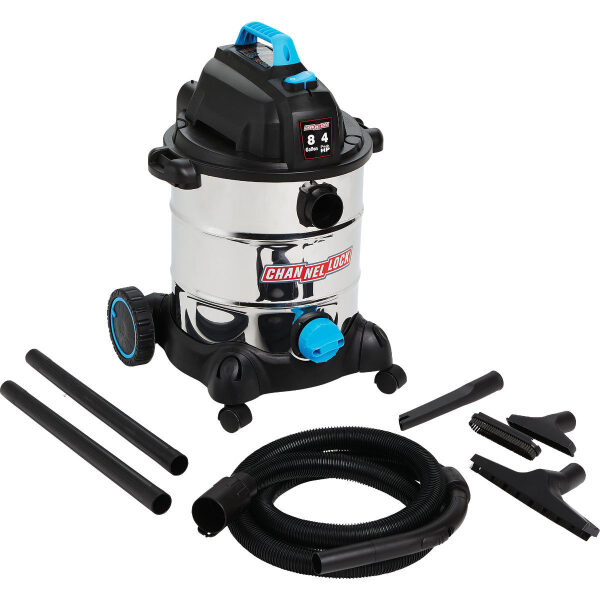 '352503 CHANNELLOCK 8 GAL 4.0-PEAK HP STAINLESS STEEL WET/DRY VACUUM