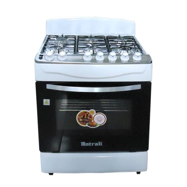 76M-W BOTRALI 6 BRANDERS GASFORNUIS WIT 30"