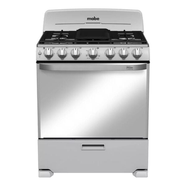 EM7659BFIS3 MABE GASFORNUIS ZILVER 30"